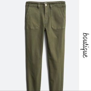 Olive Ankle Skinny Pants | 27R